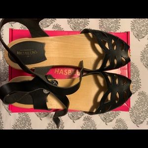 Swedish Hasbeens Ornament Clog Sandal